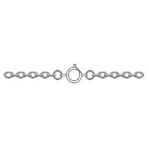 JF46-2 - cable chain necklets - silver plated