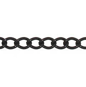 C2-6 - curb chain 5.5mm link, 1.2mm wire - black