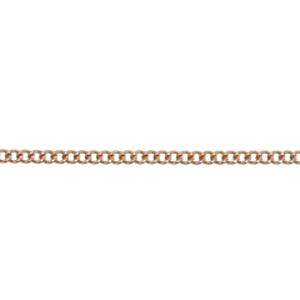 C9-7 - curb chain 2mm link, 0.5mm wire - rose gold