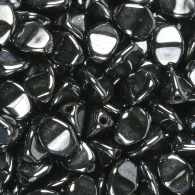 GBPCH-3 - Czech pinch beads - hematite (gunmetal)