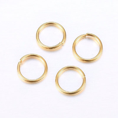 JF16-STST-1 - 304 Stainless Steel Jump Rings - Gold colour