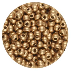 SB8-111 - Preciosa Czech seed beads - gold metallic 