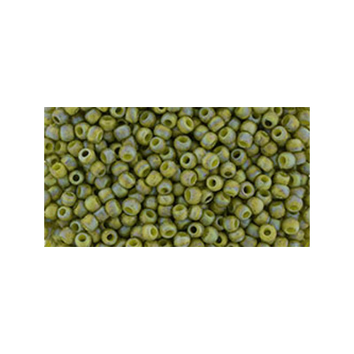 SB8JT-2631F - Toho size 8 seed beads - semi-glazed rainbow olive