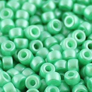 SBP8-341 - Matubo Czech size 8 seed beads - pastel light green