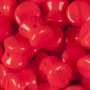 GBPLT-143 - Czech pellet pressed beads - opaque red