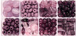 Pressed Glass Beads