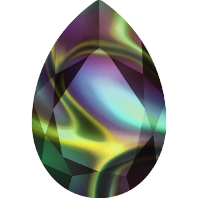 4327 30x20mm 001 RABDK. Swarovski sale pear fancy stone - crystal rainbow dark