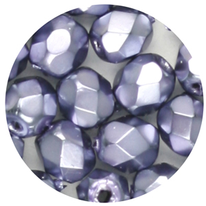 GB7 fc se 30&nbsp;fire-polish beads - fully coated matt purple metallic