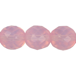 GB18-80 fire-polish beads - pink opal GB18-80 fire-polish beads - pink opal