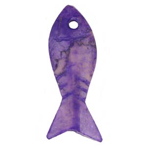 SP16-6&nbsp;soapstone fish pendant