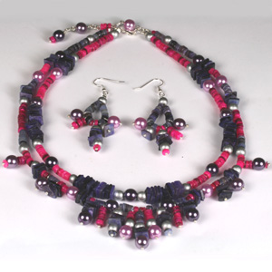 kit 152 Kit 152 Shell and Pearl Necklace & Earrings kit 152 Kit 152 Shell and Pearl Necklace & Earrings