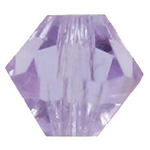 CCBIC03 54 Czech crystal bicones - violet