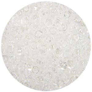 SB10-26 - Czech size 10 seed beads, transparent - crystal