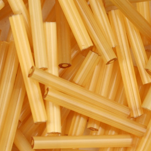 BB6-114 size 6 bugle beads - topaz satin