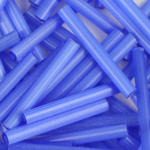 BB6-117 size 6 bugle beads - sapphire satin BB6-117 size 6 bugle beads - sapphire satin