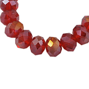 CRB1-11AB small puffy rondelle - siam AB CRB1-11AB small puffy rondelle - siam AB