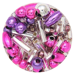 CT3 pearls, seed beads & bugles - candy tube