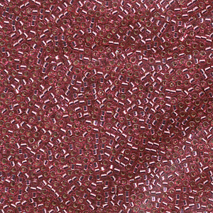 DB1341 Miyuki delica beads - dyed silver lined medium rose DB1341 Miyuki delica beads - dyed silver lined medium rose