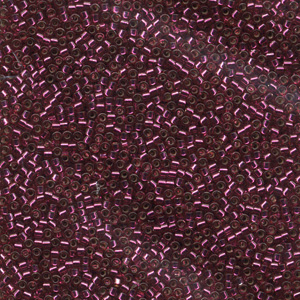 DB1342 Miyuki delica beads - dyed silver lined dark rose DB1342 Miyuki delica beads - dyed silver lined dark rose
