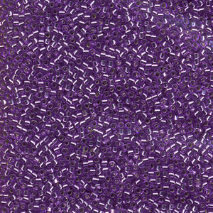 DB1343 Miyuki delica beads - dyed silver lined lavender DB1343 Miyuki delica beads - dyed silver lined lavender