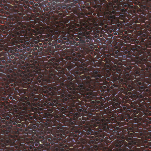 DB296 Miyuki delica beads - colour lined red/cranberry AB