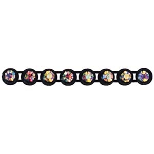 DT4 ab - 1 row plastic backed diamante trimming crystal ab