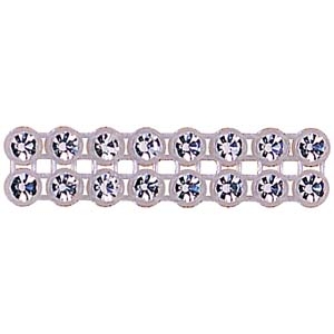 DT7 - 2 row plastic backed diamante trimming crystal