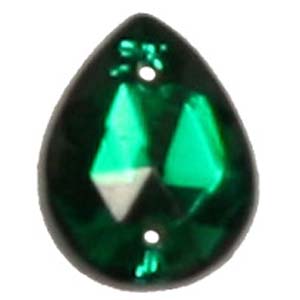 ES12-3&nbsp;glass embroidery stone  - emerald
