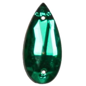 ES13-3&nbsp;glass embroidery stone  -emerald