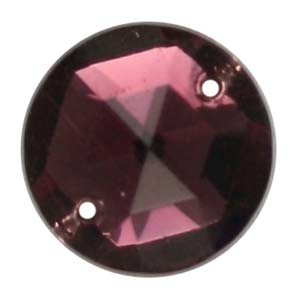 ES2-6&nbsp;glass embroidery stone  - amethyst