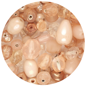 GBSM-9 - small glass bead mix - cream