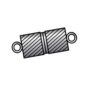 JF124-1 - magnetic clasp gilt