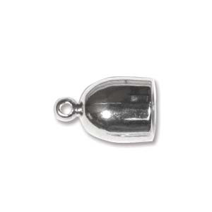 JF198-2 Kumihimo findings - bullet end cap, silver JF198-2 Kumihimo findings - bullet end cap, silver