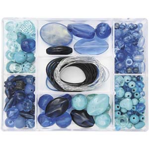 JK16 jewellery kit box - elements blue JK16 jewellery kit box - elements blue