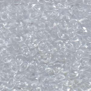 LMA-131 Miyuki long magatama beads - crystal LMA-131 Miyuki long magatama beads - crystal