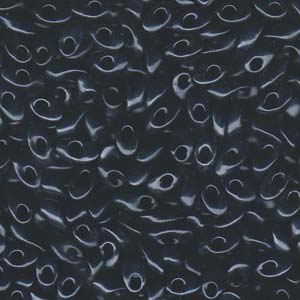 LMA-451 Miyuki long magatama beads - gunmetal
