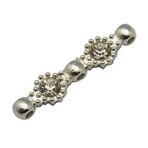 MEC38 diamante 3-hole metal spacer or connectors MEC38 diamante 3-hole metal spacer or connectors