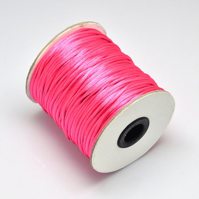 NBC-2 HTPK Nylon bead cord - hot pink