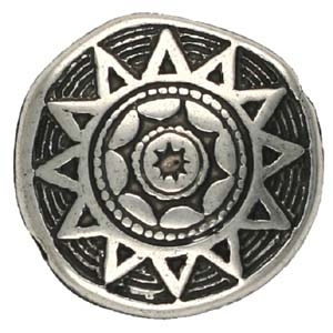 PMB68-2&nbsp;sun disc antique silver
