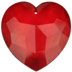 PP12 T&nbsp;heart pendant transparent colours