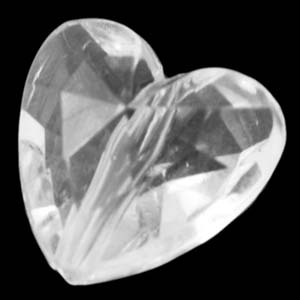PP40 T Faceted heart transparent colours PP40 T Faceted heart transparent colours