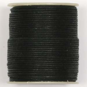 WCC-1 BLK waxed cotton cord - black