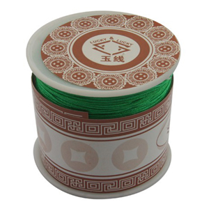 S203 bright green Nylon bead cord - bright green S203 bright green Nylon bead cord - bright green
