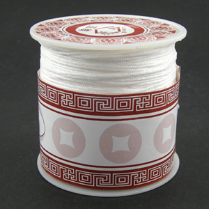 S203 white Nylon bead cord - white S203 white Nylon bead cord - white
