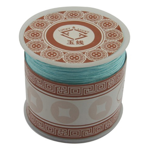 S203 lt turq Nylon bead cord - light turquoise S203 lt turq Nylon bead cord - light turquoise