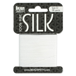 S208 white 100% silk thread white
