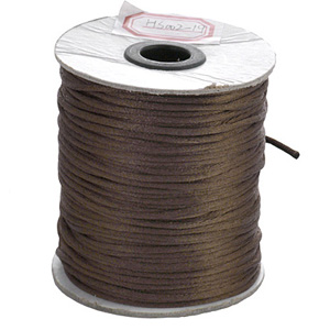 S212 brown Nylon bead cord - brown S212 brown Nylon bead cord - brown