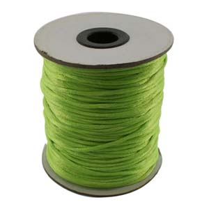 S212 lime Nylon bead cord - lime S212 lime Nylon bead cord - lime