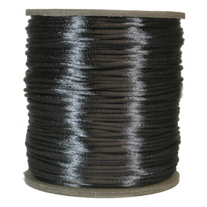 S215 DK GREY Rattail Satin Cord - Dark Grey
