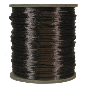 S215 BROWN Rattail Satin Cord - Brown S215 BROWN Rattail Satin Cord - Brown